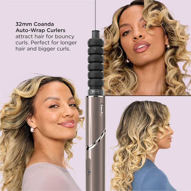 Shark FlexStyle 4-in-1 Air Style & Hair Dryer, Mocha Silver